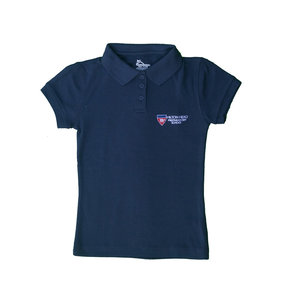 Pack of 2 Essentials Girl's Short-Sleeve Uniform Interlock Polo 