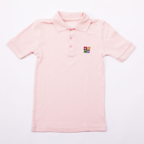 Youth Short Sleeve Unisex Interlock Polo CA-Pink