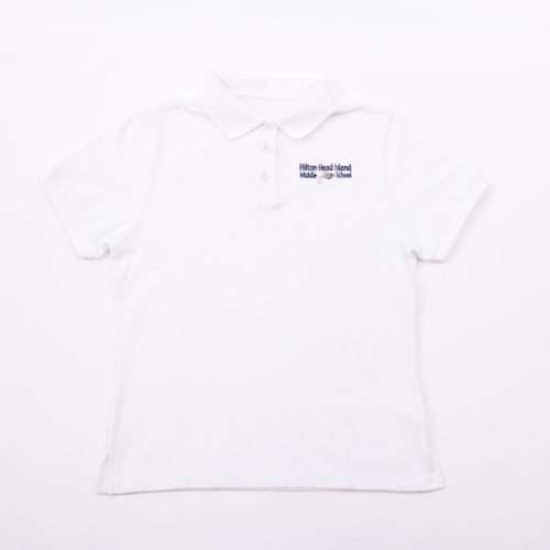Youth Short Sleeve Unisex Interlock Polo MS-White