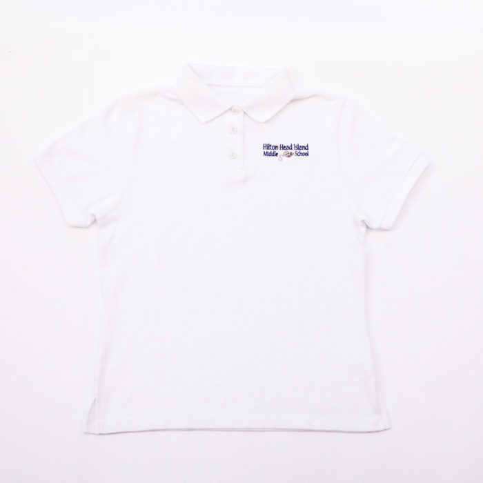 Youth Short Sleeve Unisex Interlock Polo MS-White