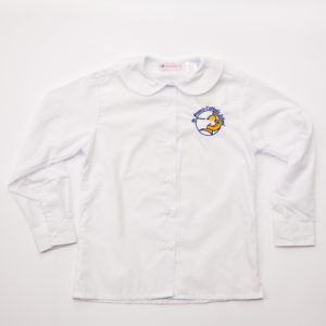 SFCS Peter Pan Collar Long Sleeve Woven Shirt